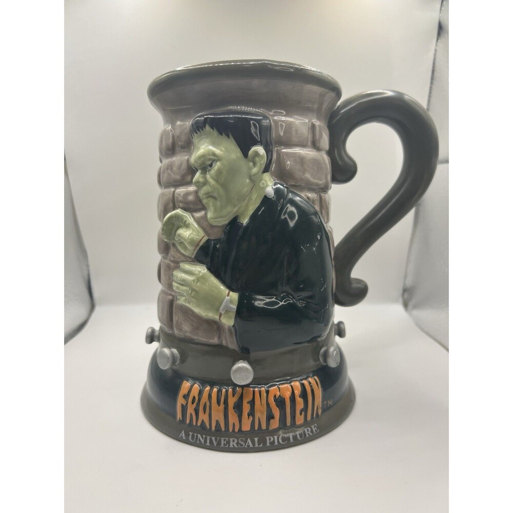 Universal Studios Monsters, Frankenstein Head Mug, Rare 2000, Vintage